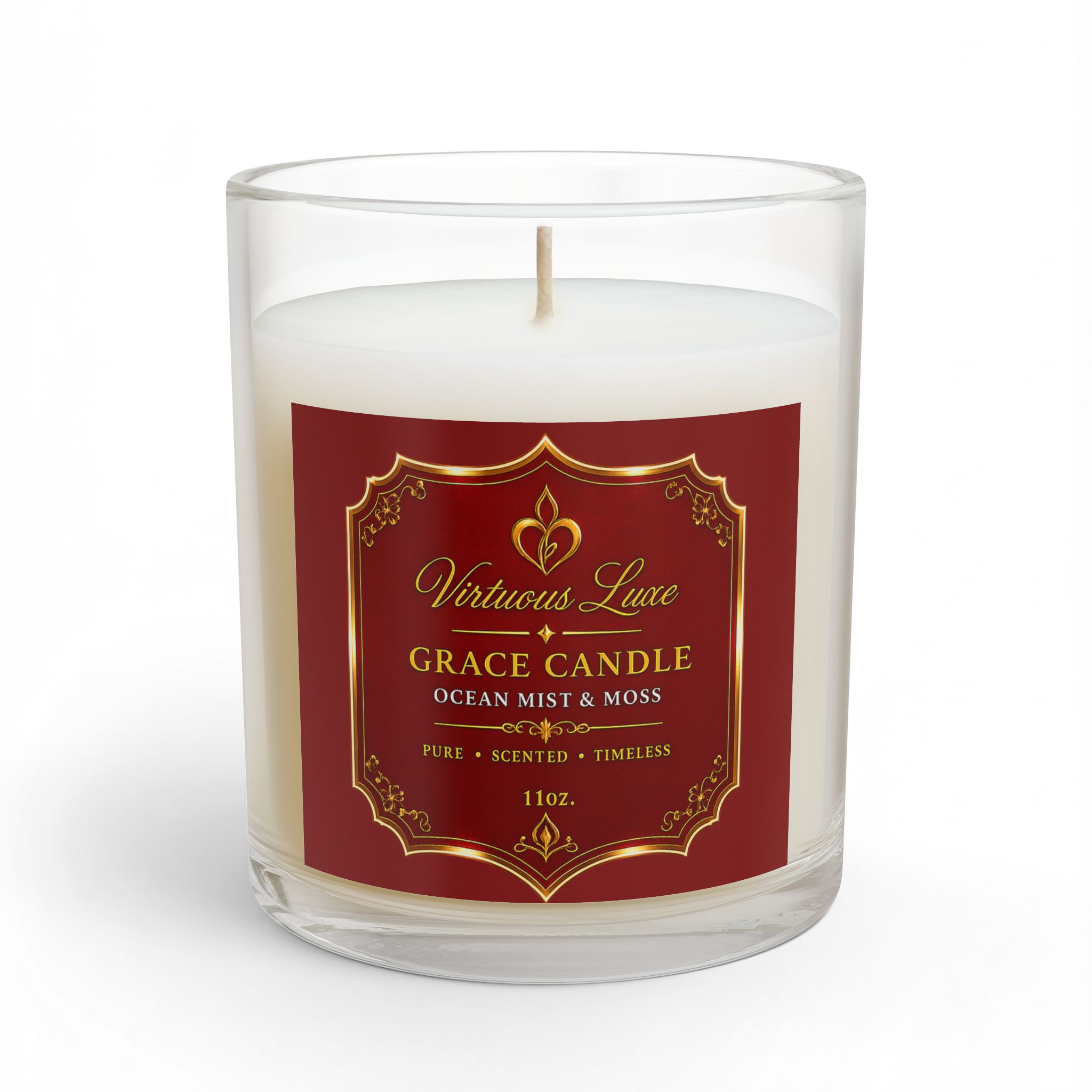 Grace Candle Ocean Mist & Moss Glass Candle | 11oz
